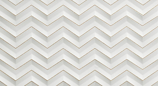 Плитка 3D White Chevron Glitter Matt (600080000407) Atlas Concorde 