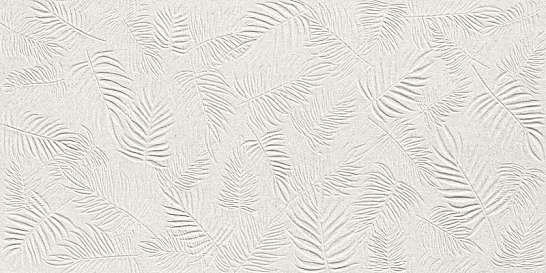 Atlas Concorde Италия Плитка 3D Wall Carve Leaf White 40x80 (A578)