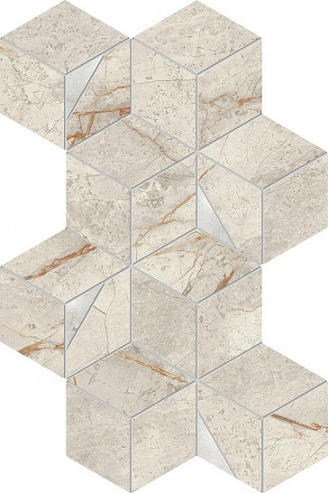 Atlas Concorde Италия Мозаика Marvel Diva White Everest Mosaico Hex Lapp.
