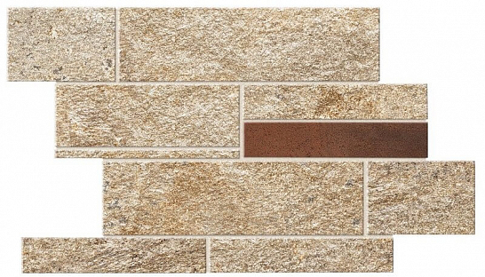 Atlas Concorde Италия Мозаика Norde Oro Brick Corten (A597)