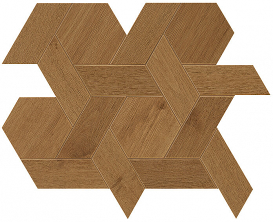 Atlas Concorde Италия Мозаика Heartwood Brandy Mansion Weave 34,6x40 (AOYH)