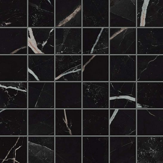 Мозаика Empire Calacatta Black Mosaic (610110000822) Atlas Concorde – плитка керамическая и керамогранит фабрики Atlas Concorde Мозаика Empire Calacatta Black Mosaic (610110000822) Atlas Concorde