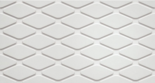 Плитка 3D White Rhombus Matt (600010002253) Atlas Concorde 